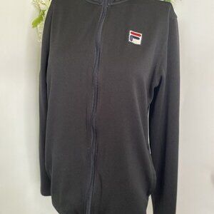 Vintage FILA Women's Track‎ Performance Athletic Running Jacket Black Size M/L